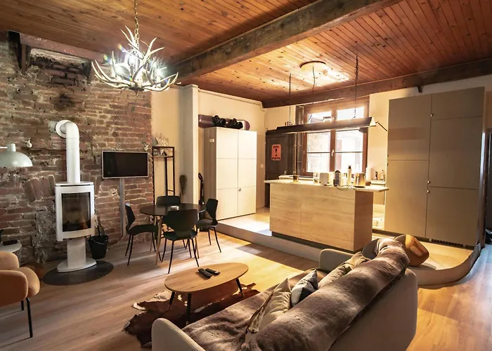 De Montagne Style Sur Le Quai Saint Laurent Et Bastille